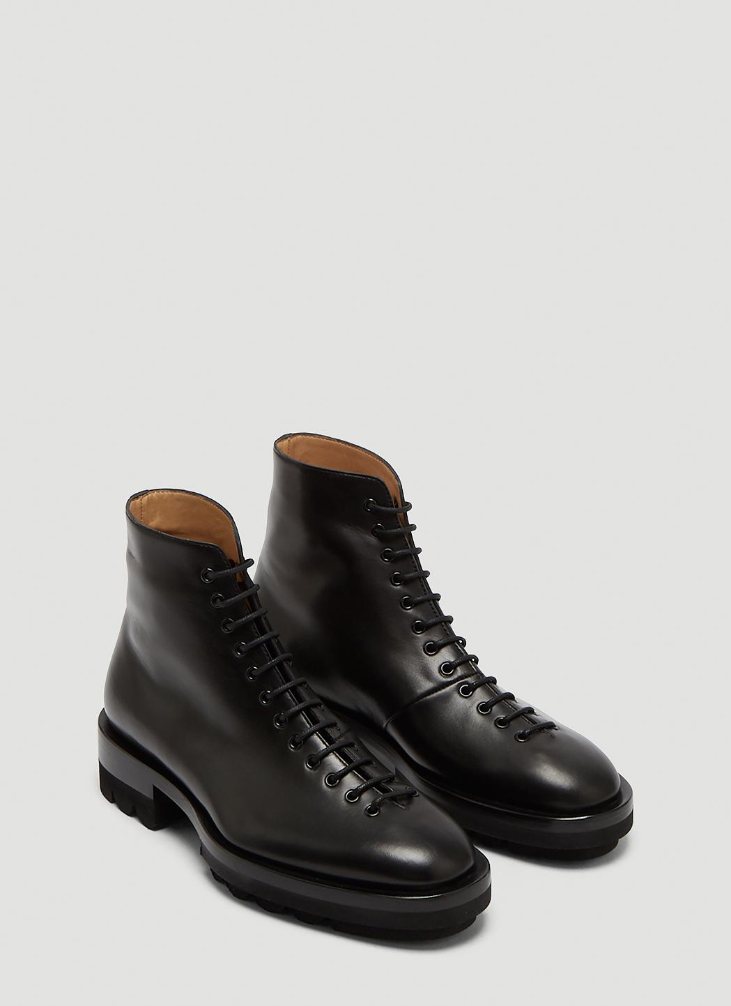 jil sander lace up boots