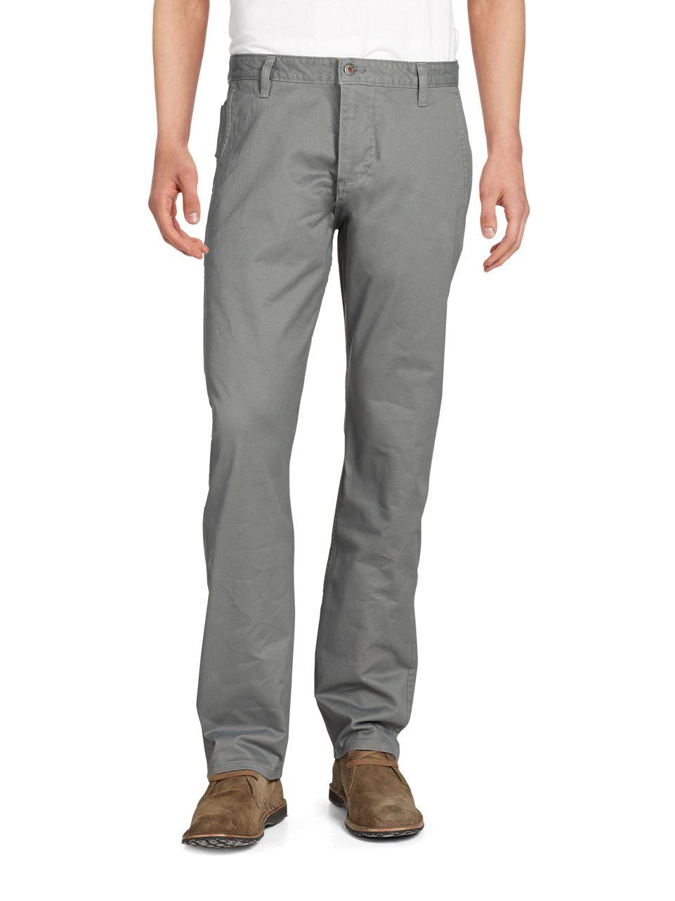Dockers Alpha Stretch Khaki Slim Tapered Pant in Gray for Men | Lyst