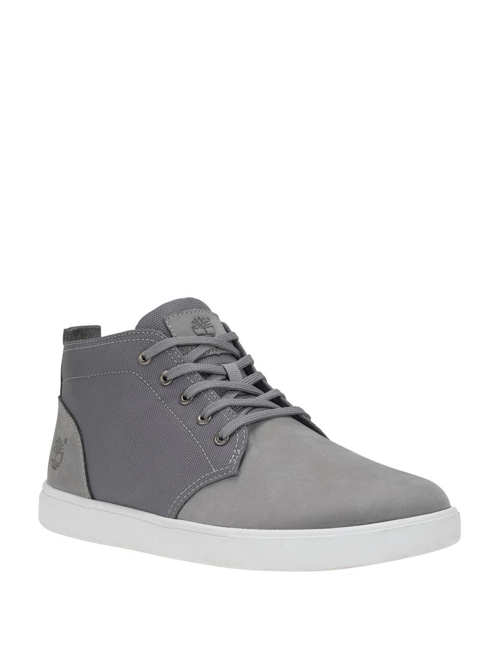 Timberland Groveton Chukka Leather Sneakers in Gray for Men | Lyst