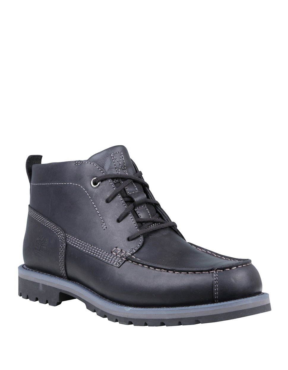 Timberland Grantly Moc Toe Chukka Boots in Black for Men | Lyst