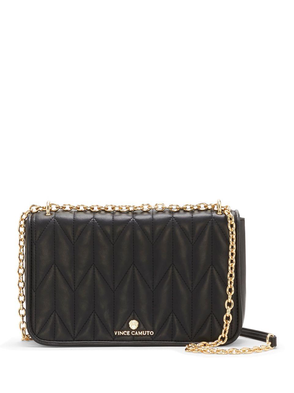 Lyst - Vince Camuto Quilted Crossbody Clutch in Black