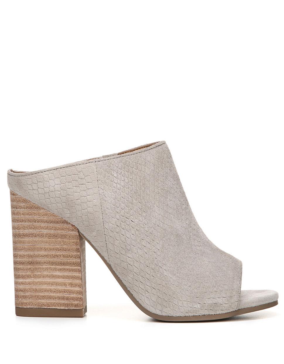 franco sarto peep toe flats