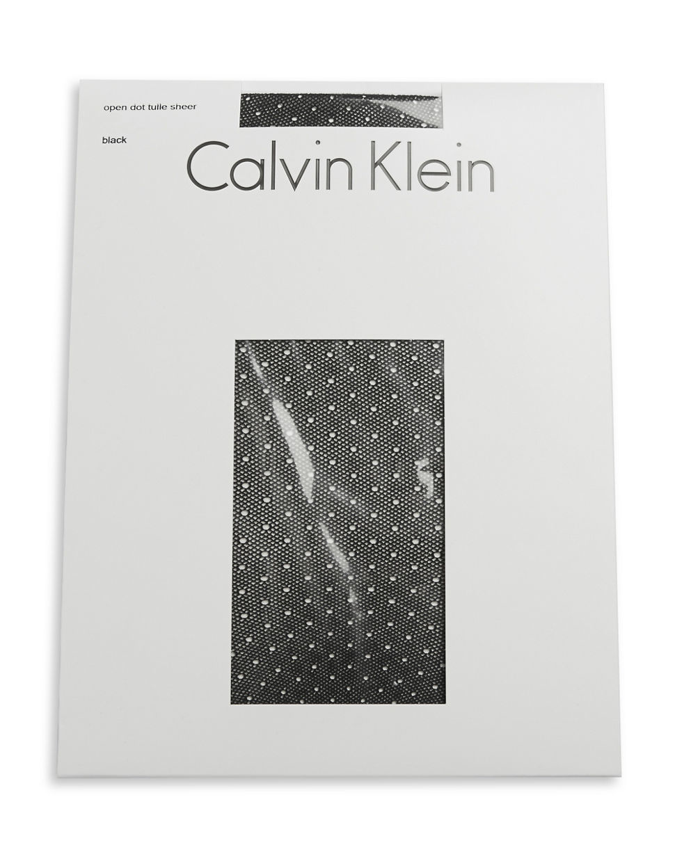 Calvin Klein Dotted Tulle Sheer Tights in Black (Green) - Lyst