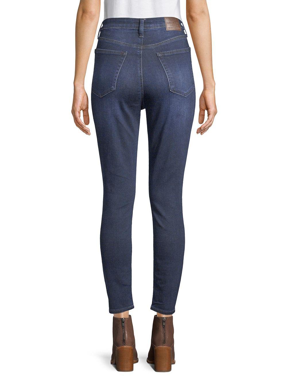 Lucky Brand Bridgette High-rise Skinny Jeans in Blue - Lyst