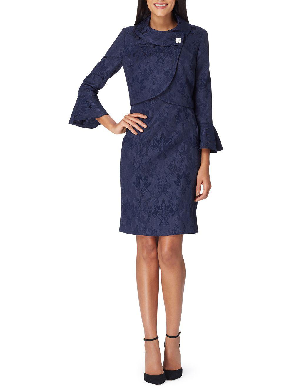 Tahari envelope collar dress jacket sets