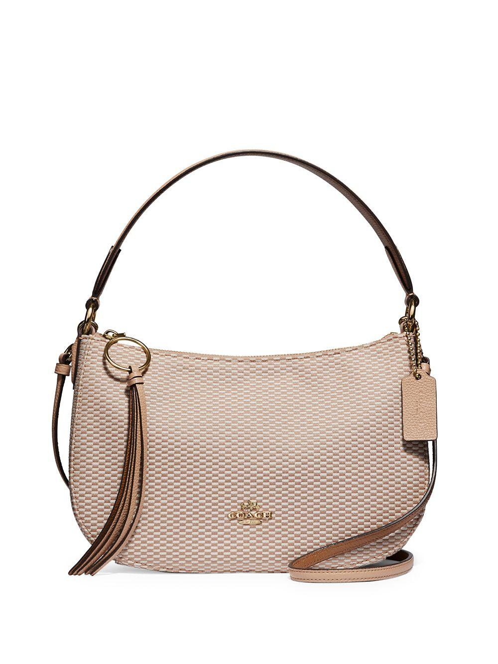 COACH Sutton Legacy-print Leather Crossbody Bag in Natural - Lyst