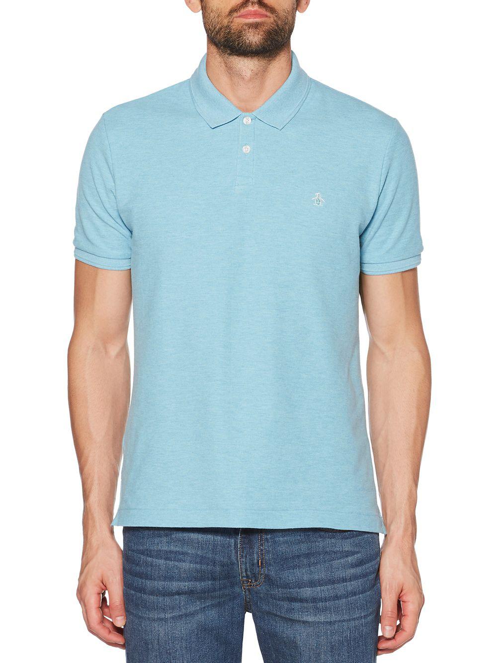 Original Penguin Daddy-o Classic Fit Polo Shirt in Blue for Men - Lyst