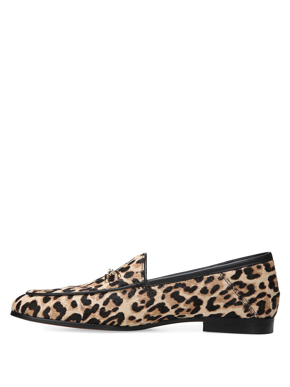 sam edelman loraine bit loafer leopard