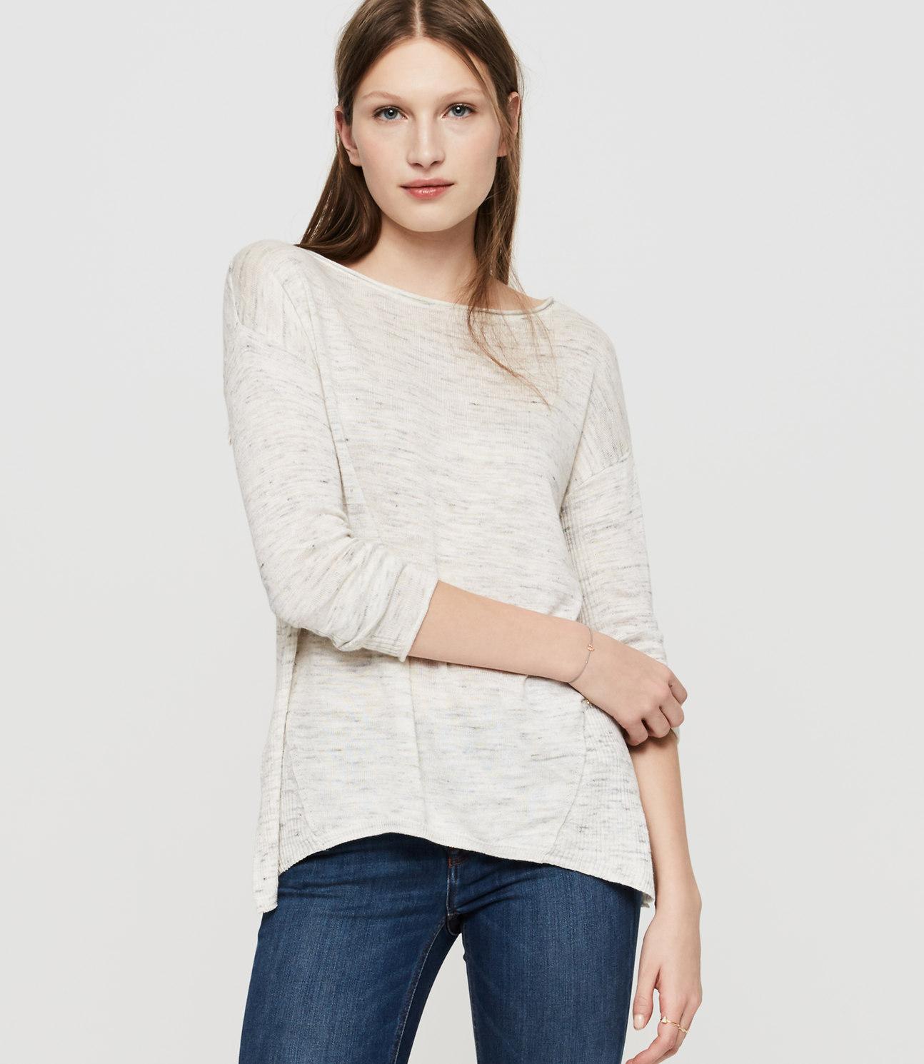 Lyst - Lou & Grey Ribside Sweater in Gray