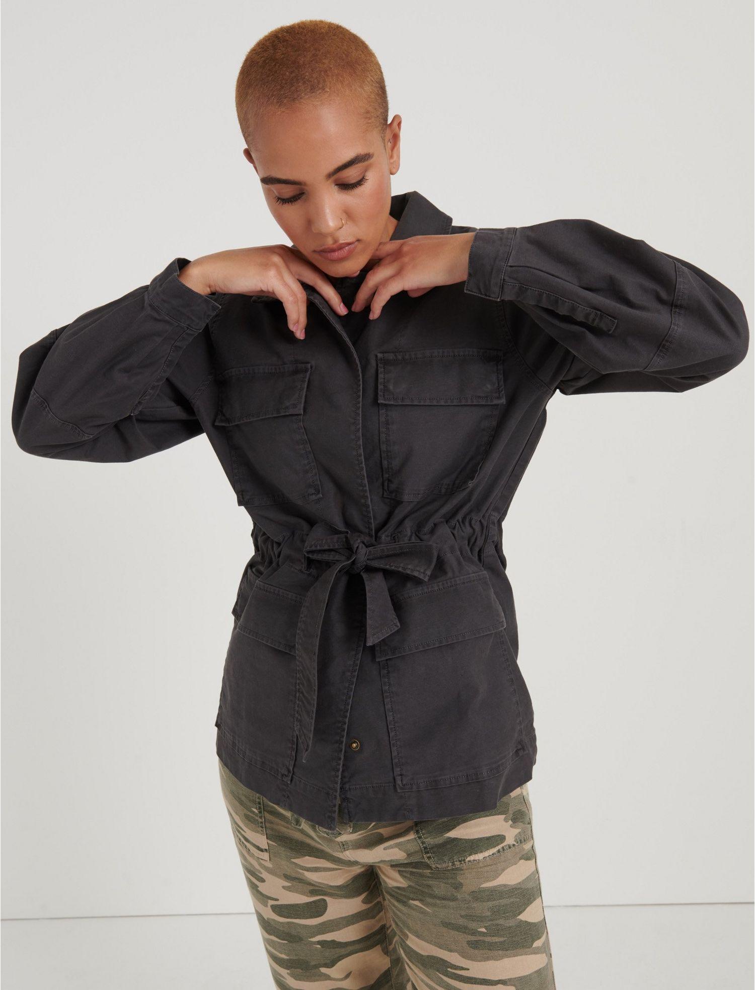 Lucky Brand Cotton Poet Sleeve Utility Jacket - Lyst