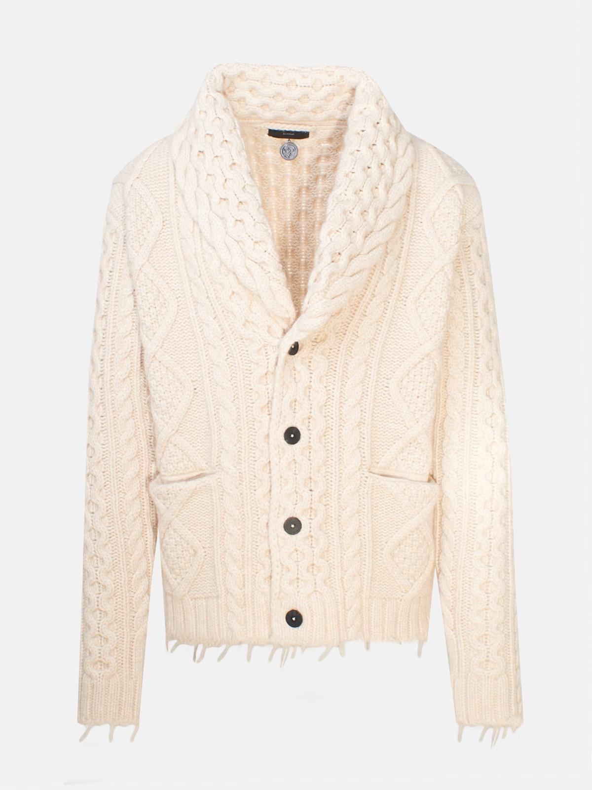 Alanui Beige Cardigan in Natural for Men Lyst