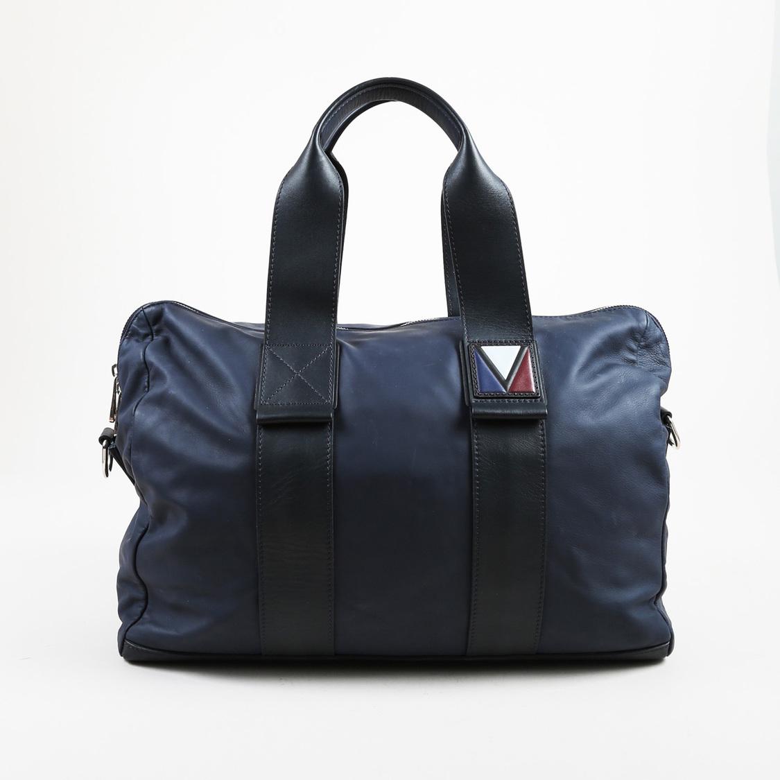 Lyst - Louis Vuitton Men&#39;s Navy Multicolor Leather &quot;america&#39;s Cup Duffle&quot; Bag in Blue for Men