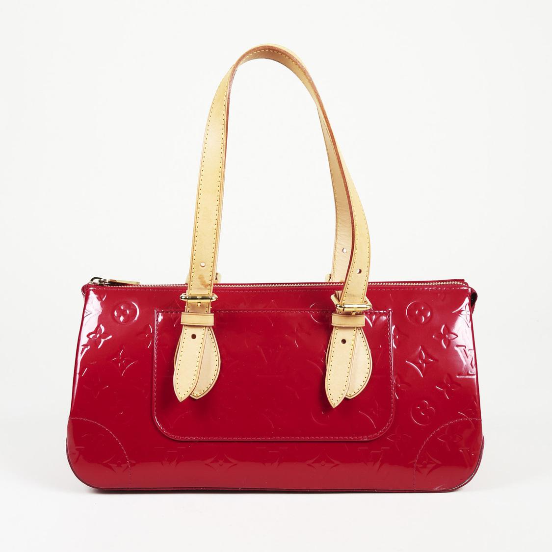 Louis Vuitton Rosewood Avenue Vernis Shoulder Bag in Red - Lyst