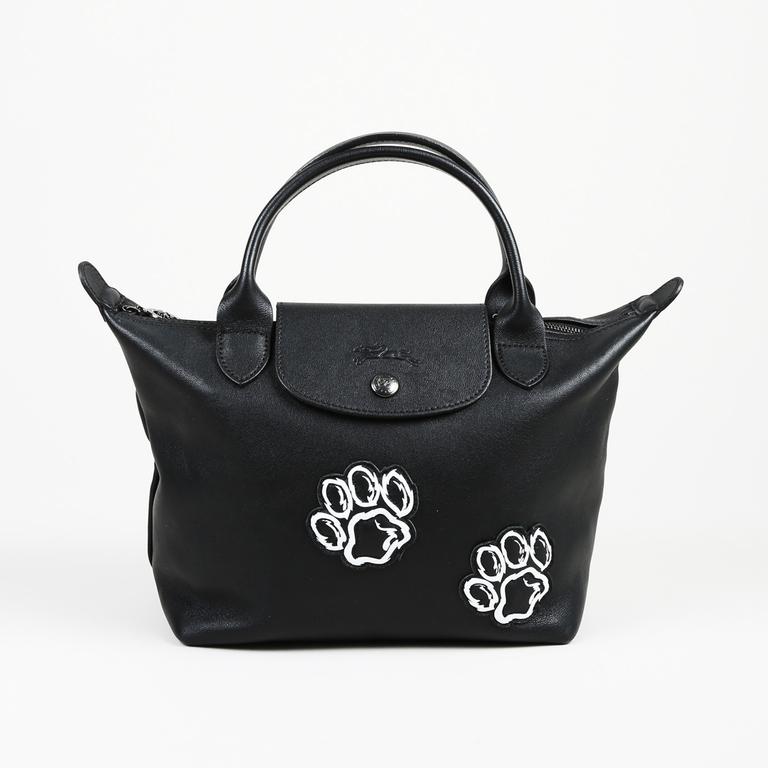 Lyst Longchamp Mr. Bags Limited Edition Black Leather Bag in Black