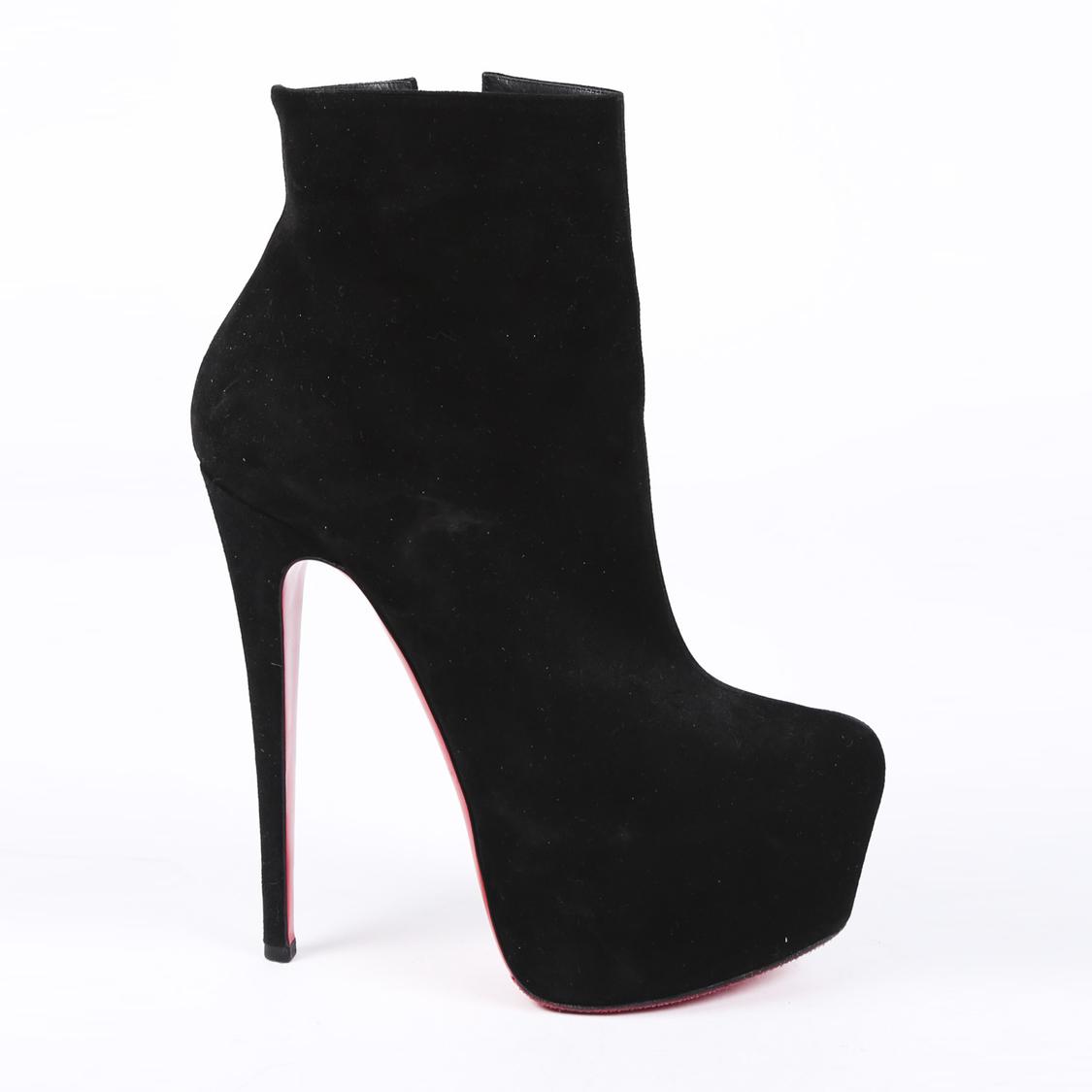 Christian Louboutin Daf Booty 160 Platform Boots in Black - Lyst