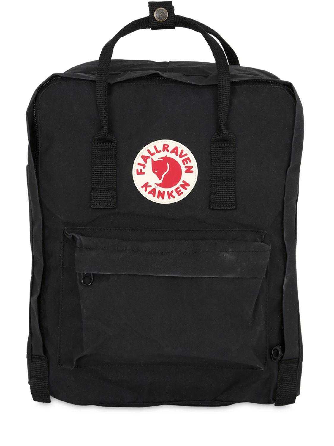 Fjallraven Synthetic 16l Kanken Nylon Backpack in Black - Lyst