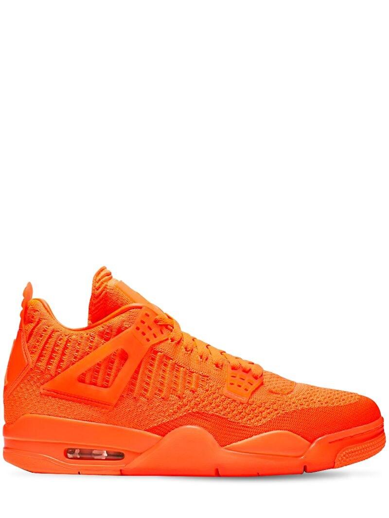 Nike Air Jordan 4 Retro Flyknit Sneakers in Orange for Men - Lyst