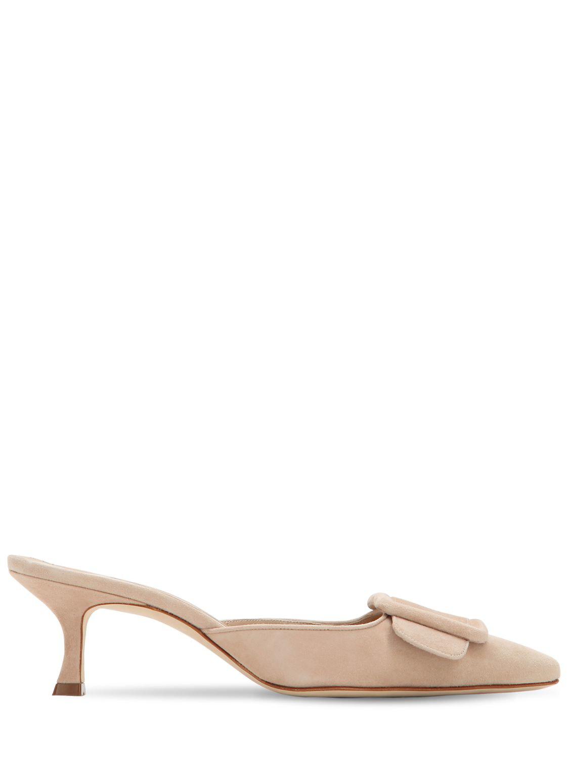 manolo blahnik mules flat