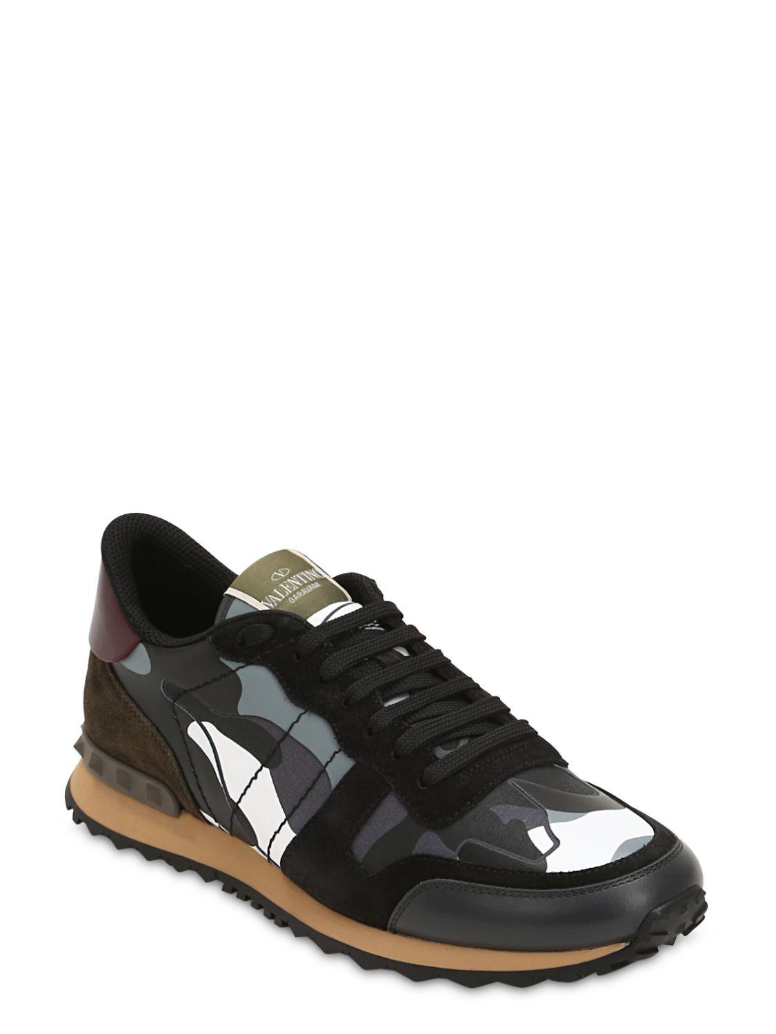 valentino camouflage trainers