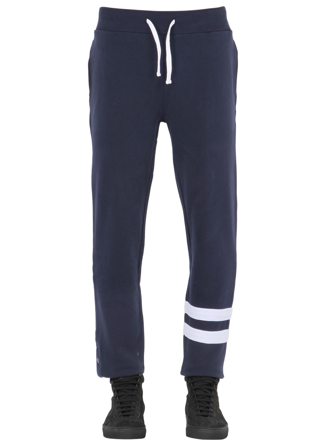 Lyst - Hydrogen College Cotton Jogging Pants W/ Stripes in Blue for Men