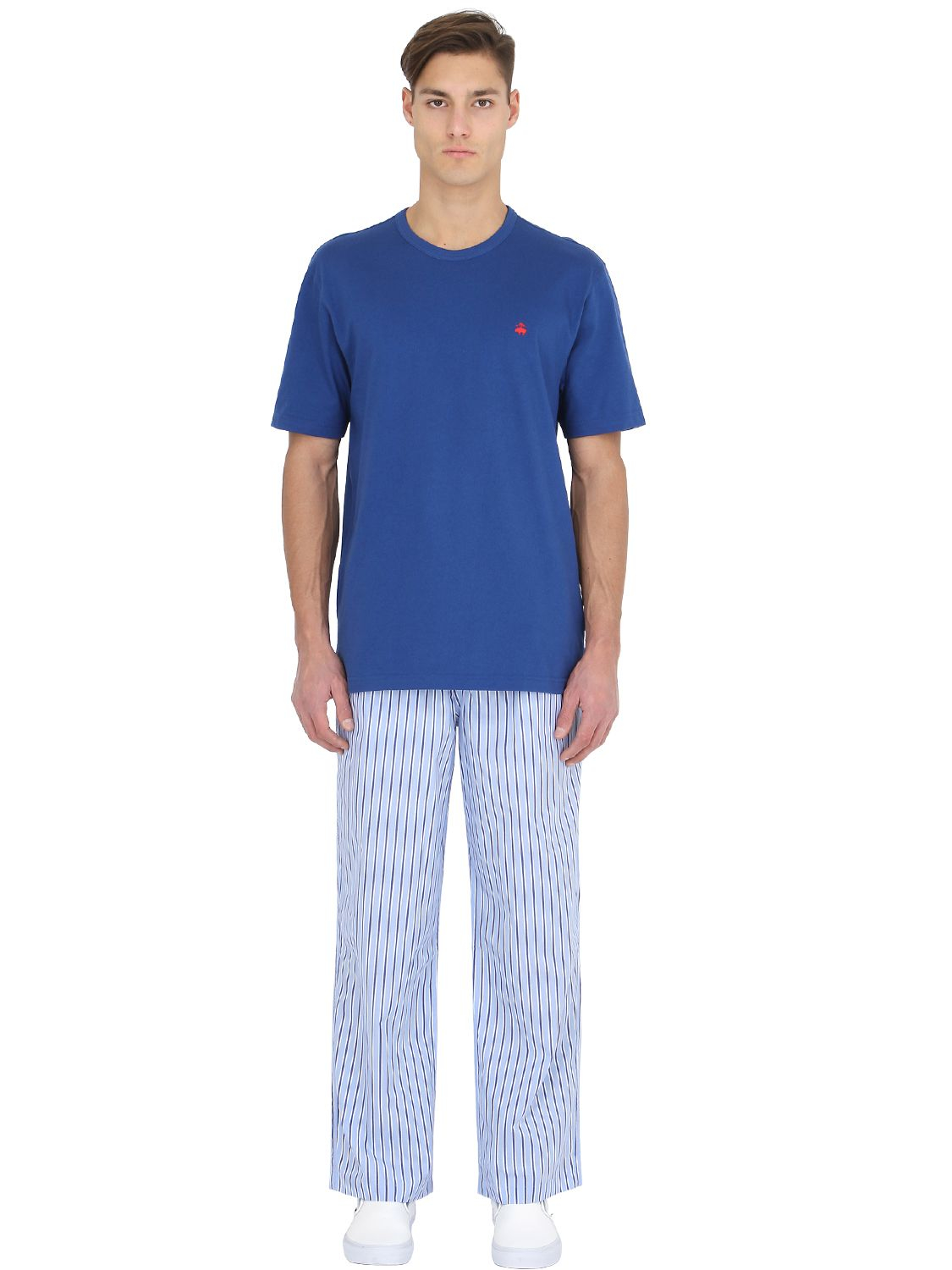 lyst brooks brothers cotton pajama t shirt amp pants in pants tshirt