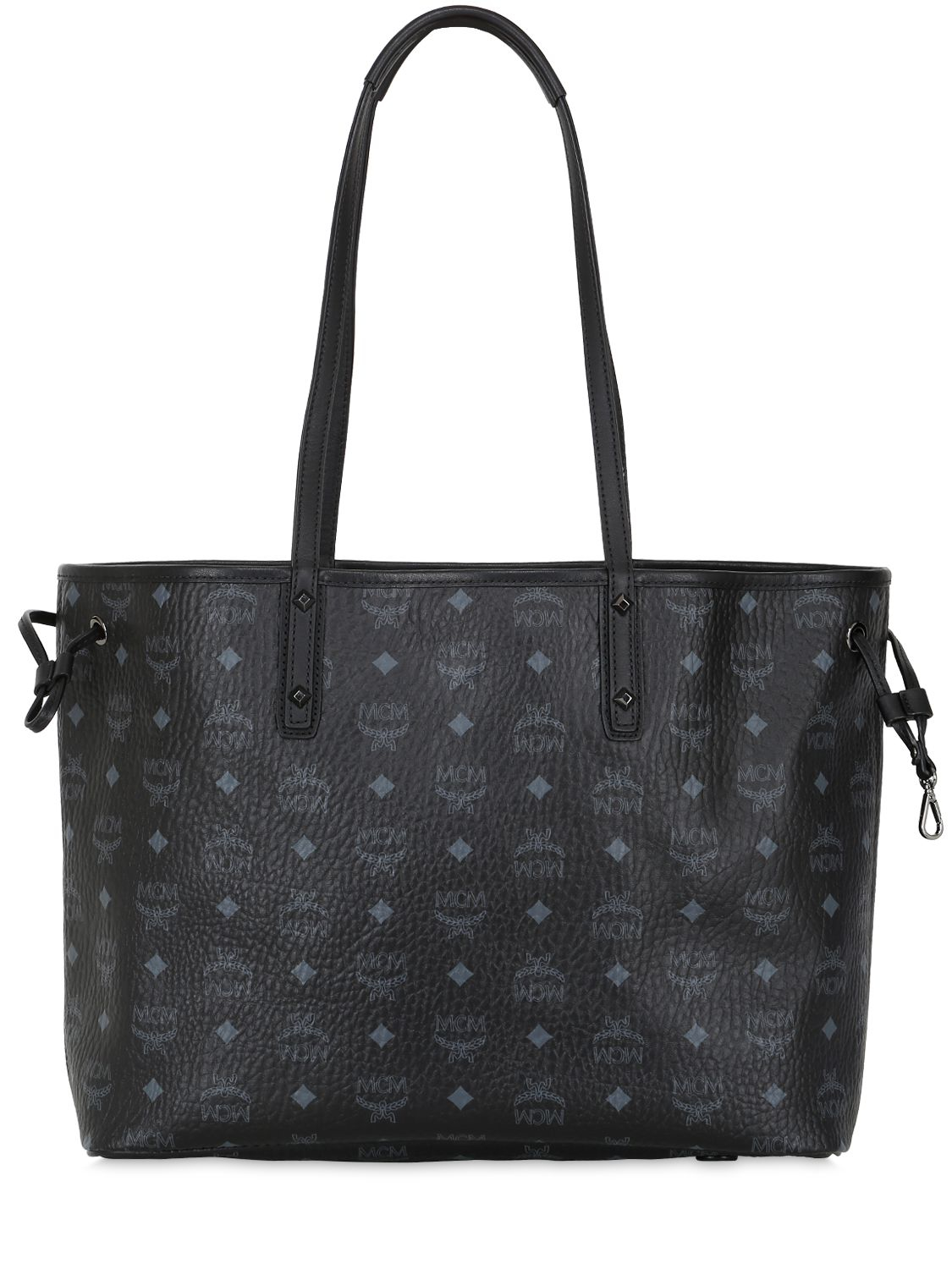 Lyst - Mcm Reversible Faux Leather Tote Bag in Black