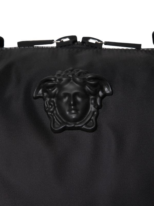Lyst Versace Medusa Nylon Duffle Bag in Black for Men