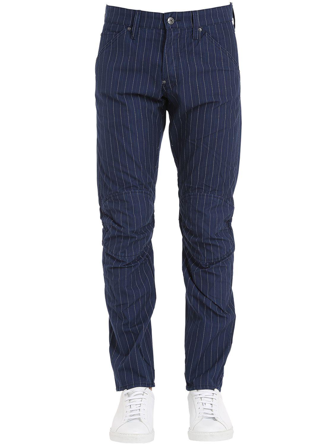 Lyst - G-Star Raw 5622 Elwood Pinstripe Printed Jeans in Blue for Men