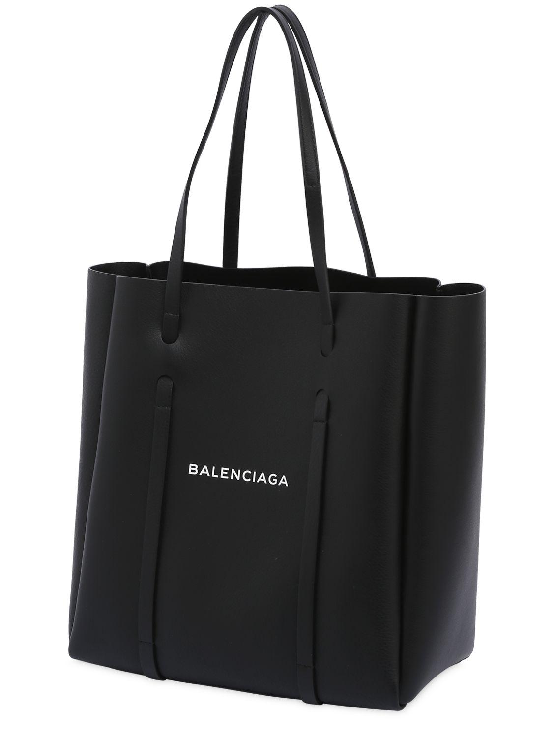 Balenciaga Small Everyday Leather Tote Bag in Black - Lyst