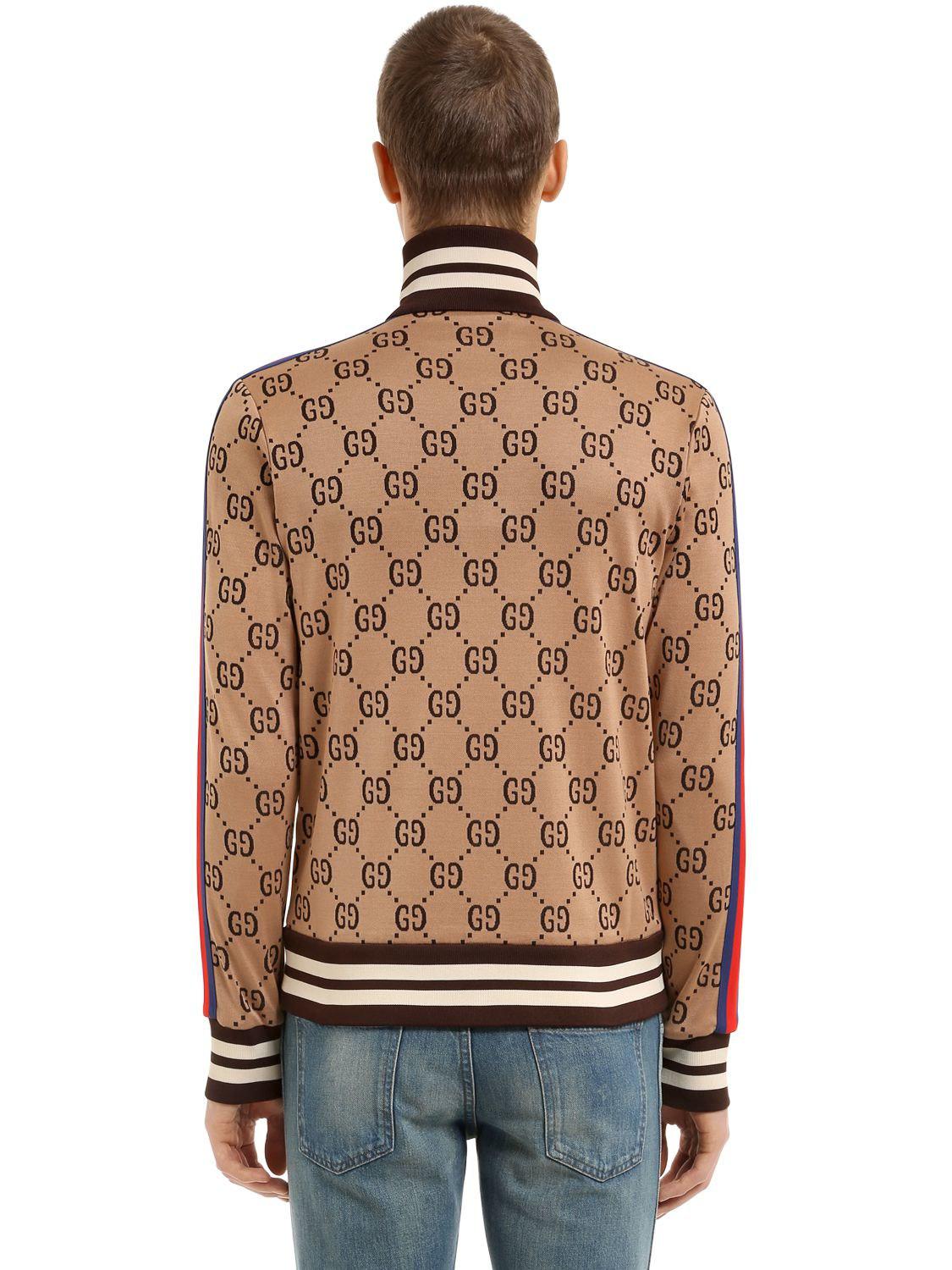 lyst-gucci-gg-zipped-jacquard-track-jacket-in-brown-for-men