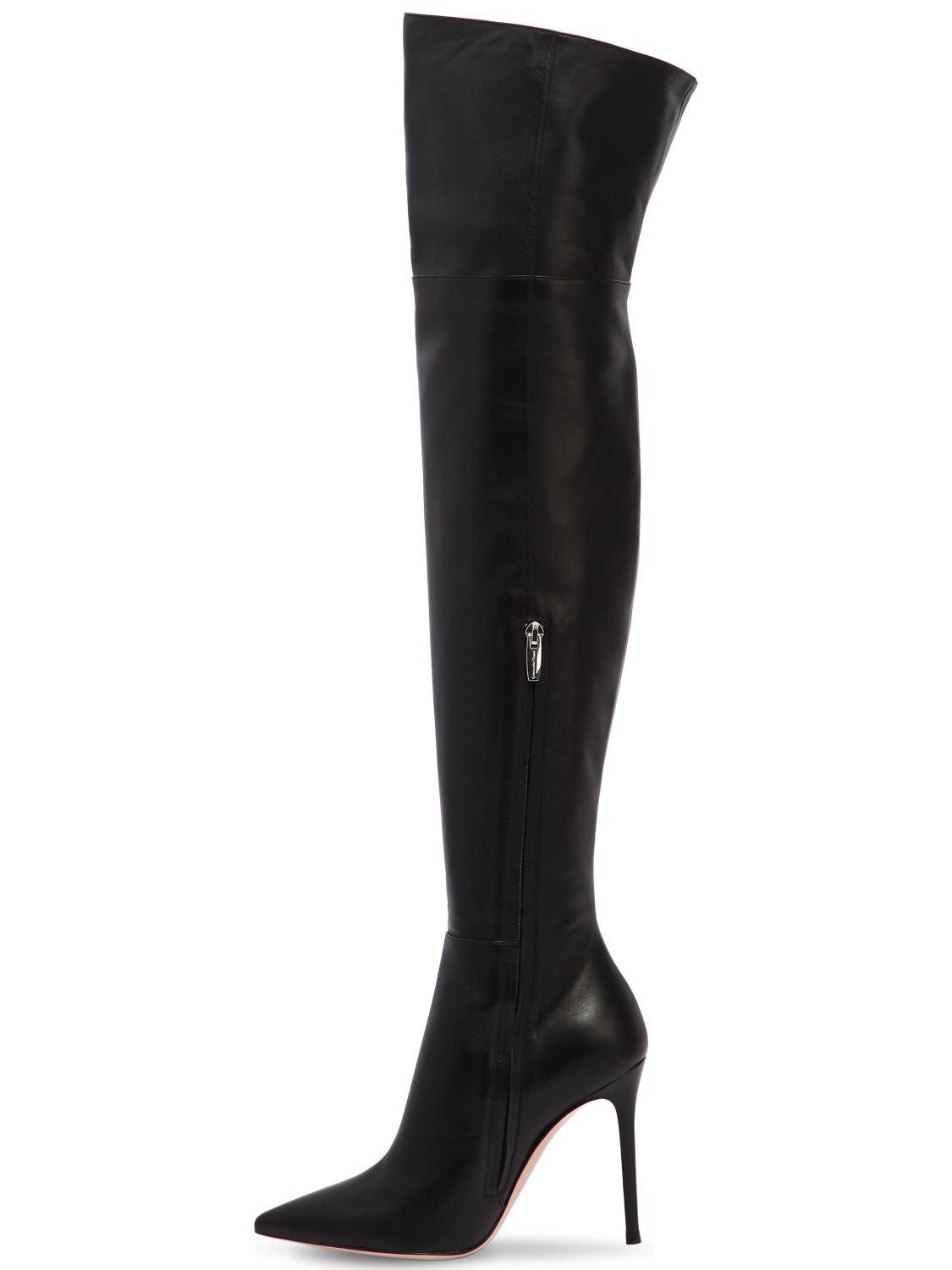 gianvito rossi over the knee leather boots