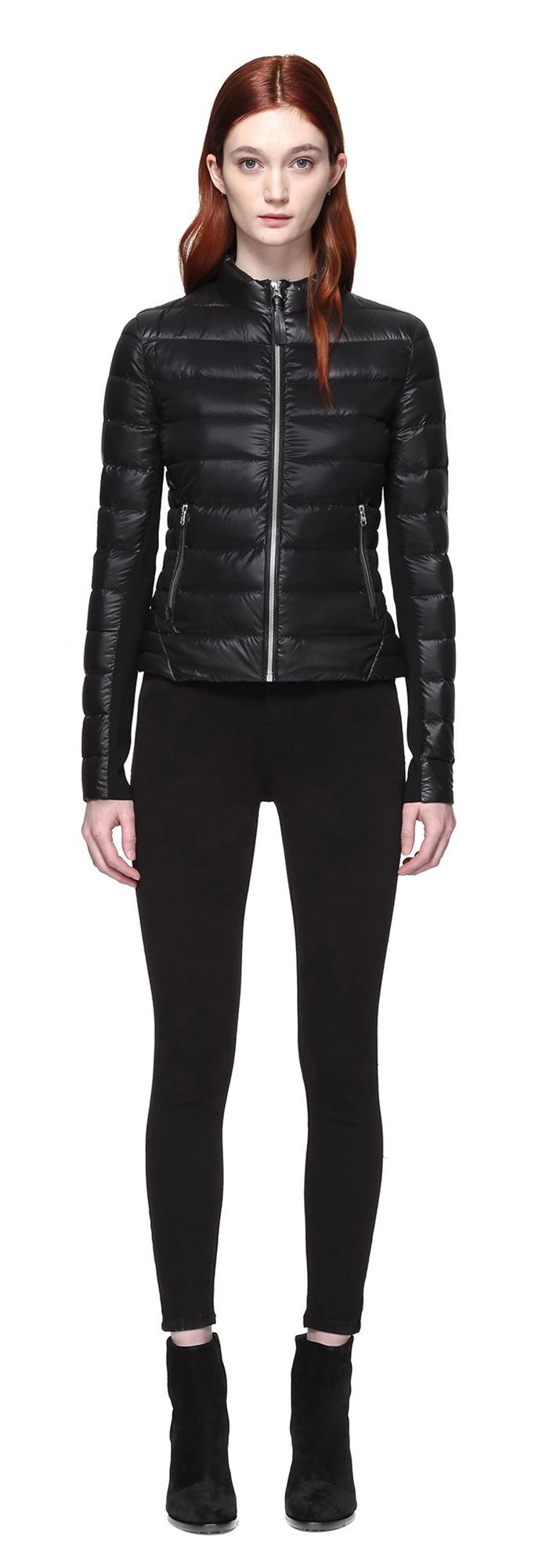 Download Mackage Cindee Lightweight Down Jacket In Black in Black ...