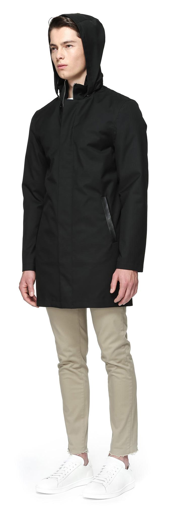 Mackage Ulrik Lined Trench Coat In Black For Men Lyst Italian Military Surplus Men S Waterproof Trench Coat