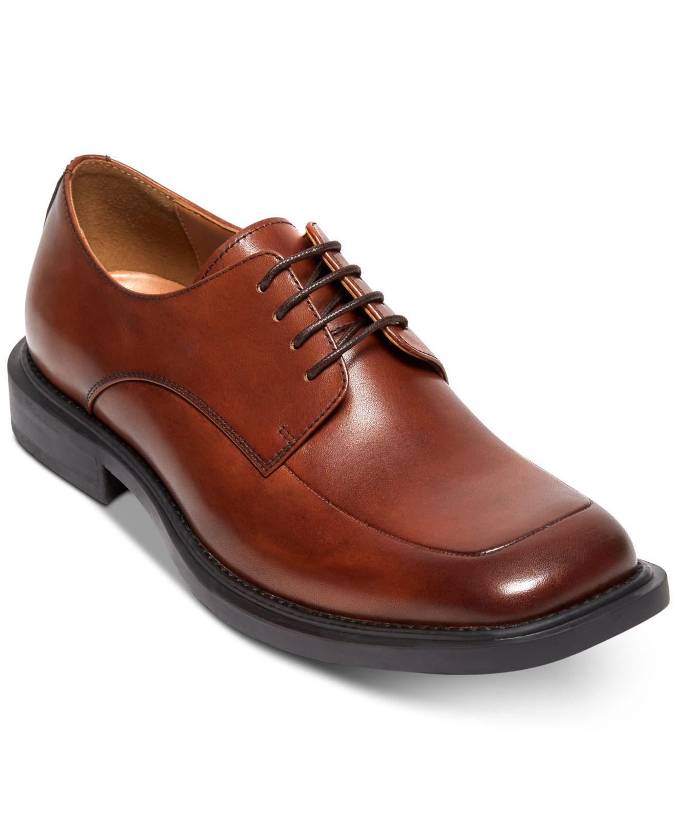 Cole Silver Merge Oxford Dress Shoes in Brown for