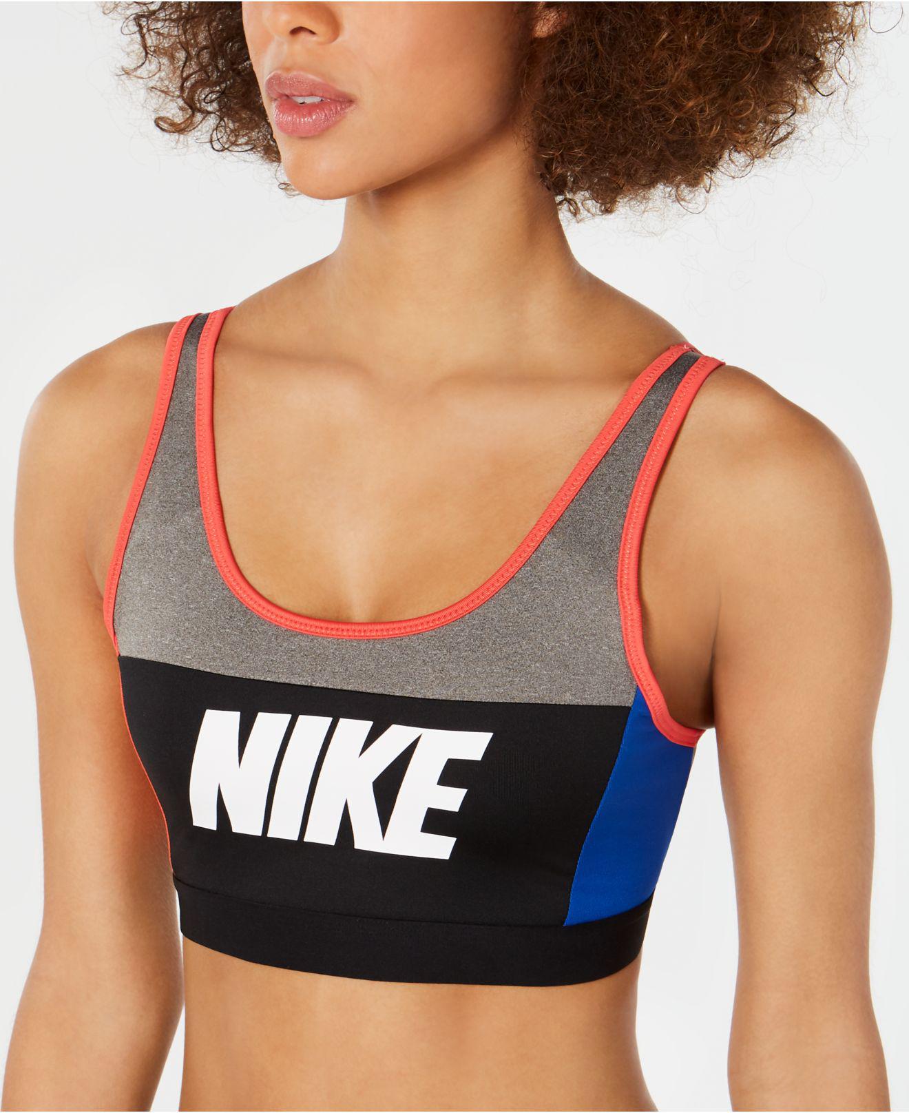 Lyst Nike Sport Colorblocked Vback Mediumsupport Sports Bra