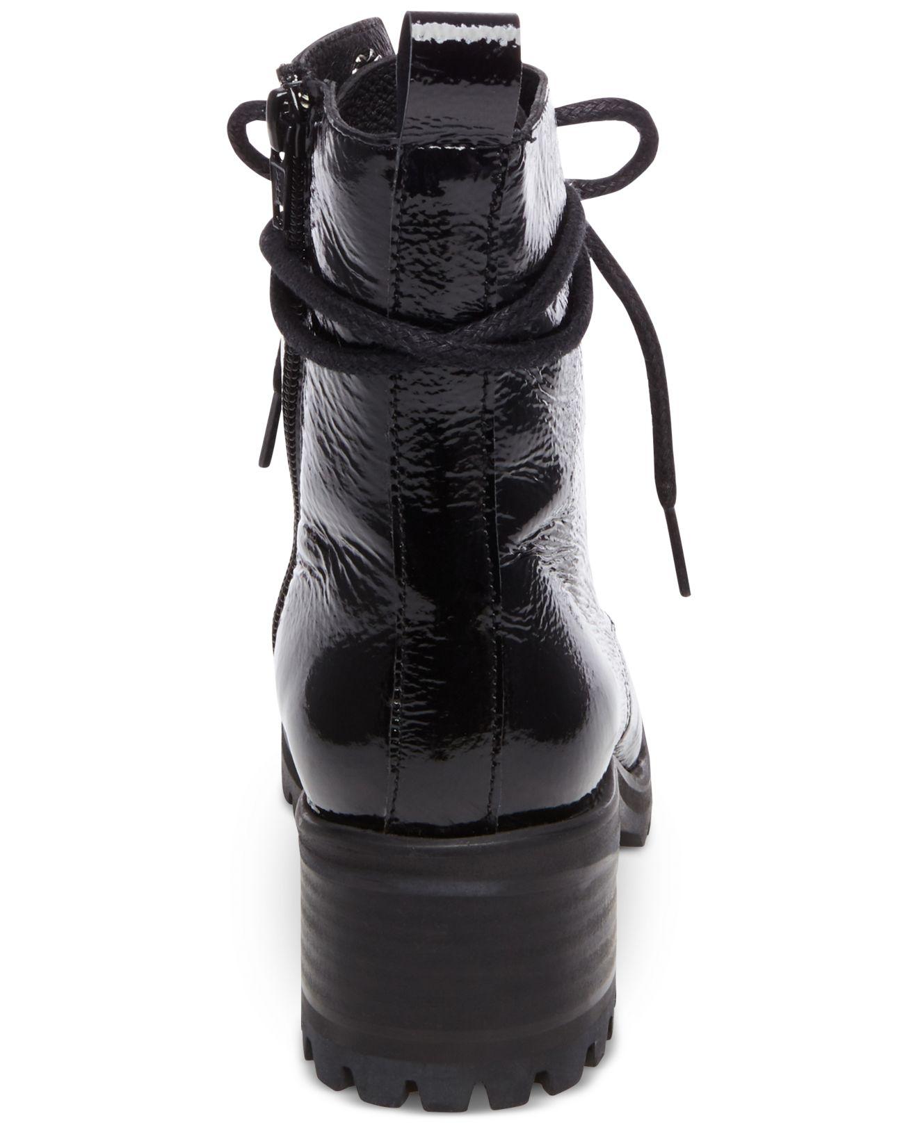 macys steve madden combat boots