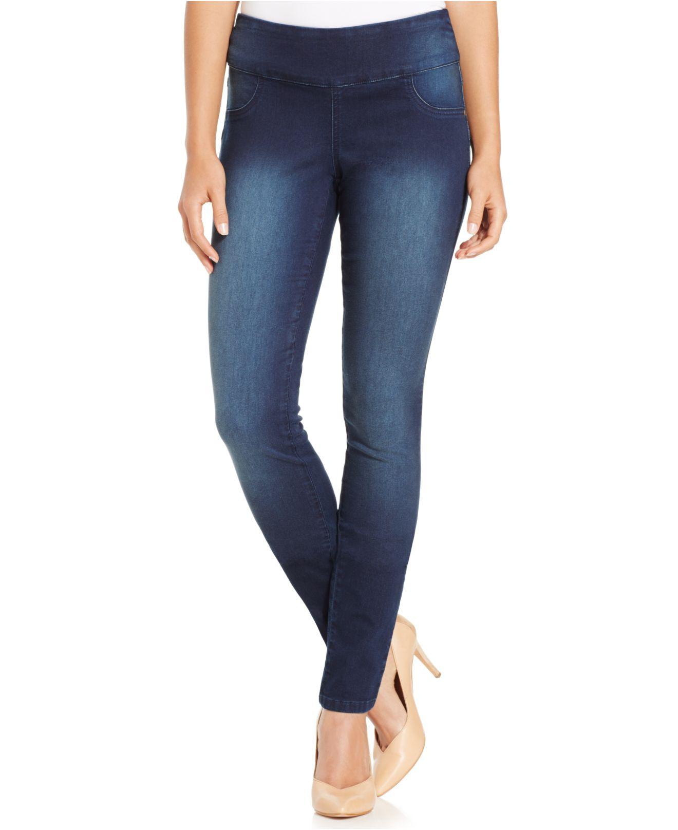 Lyst - Style & Co. Petite Jeans, Curvy-fit Pull-on Jeggings, Galaxy ...