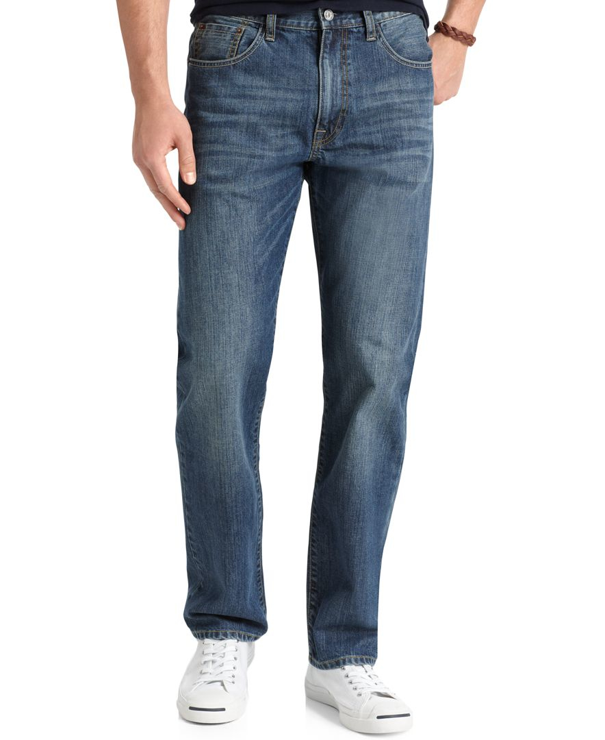 Izod Big And Tall Relaxed Fit Jeans in Blue for Men | Lyst