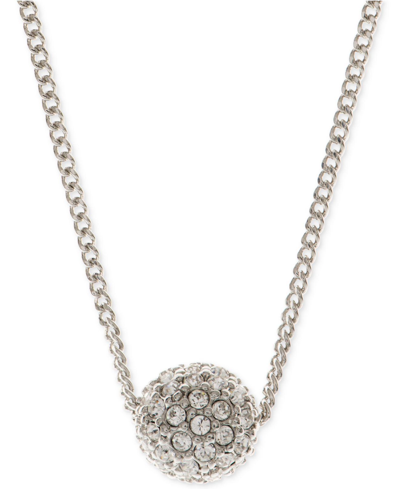 Lyst - Givenchy Silver-tone Fireball Necklace in Metallic