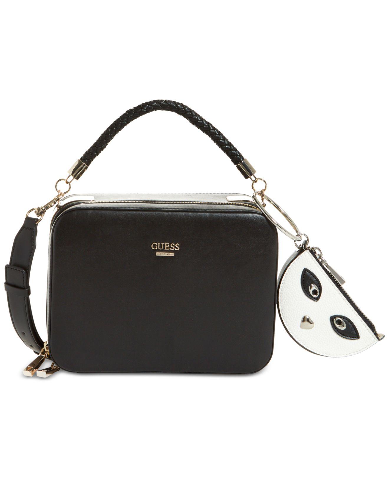 Lyst Guess Terra Medium Trunk Shoulder Bag In Black Gallery