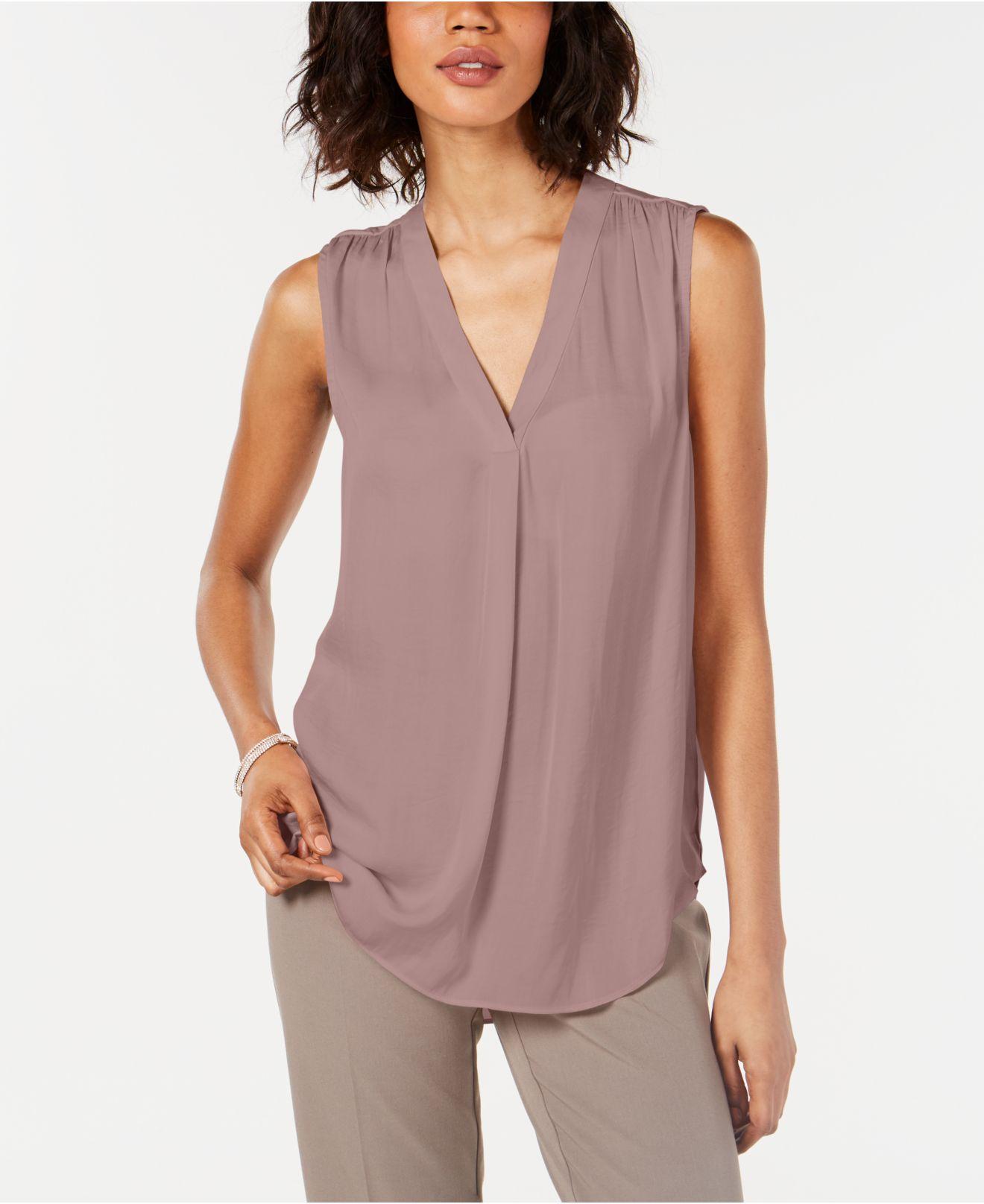 macy's alfani petite tops