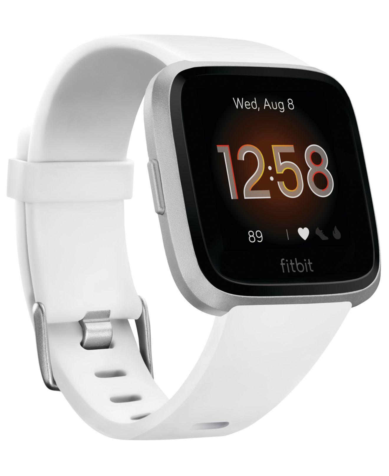 Lyst - Fitbit Versa Lite White Strap Smart Watch 39mm in White