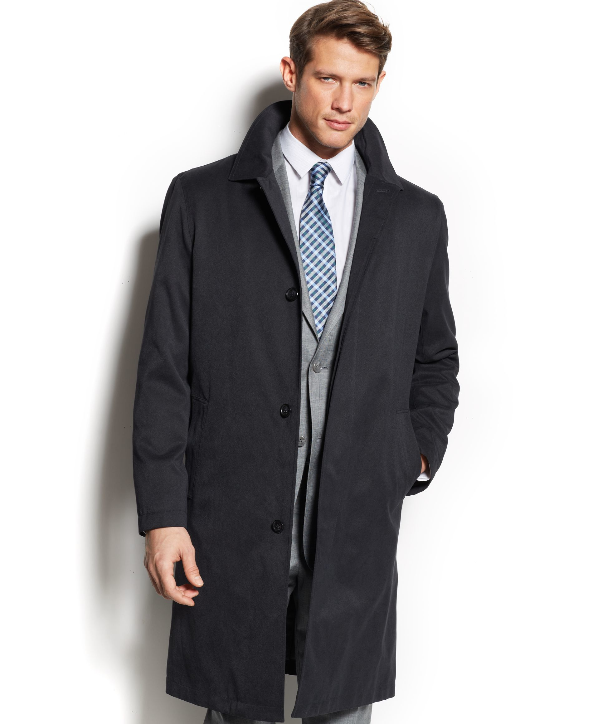 Lyst - London Fog Coat Durham Raincoat in Black for Men