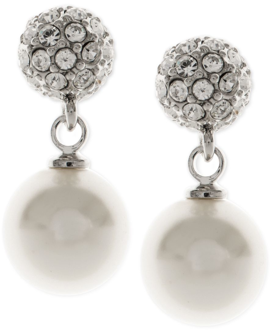 Givenchy Pearl Fireball Drop Earrings in Metallic | Lyst