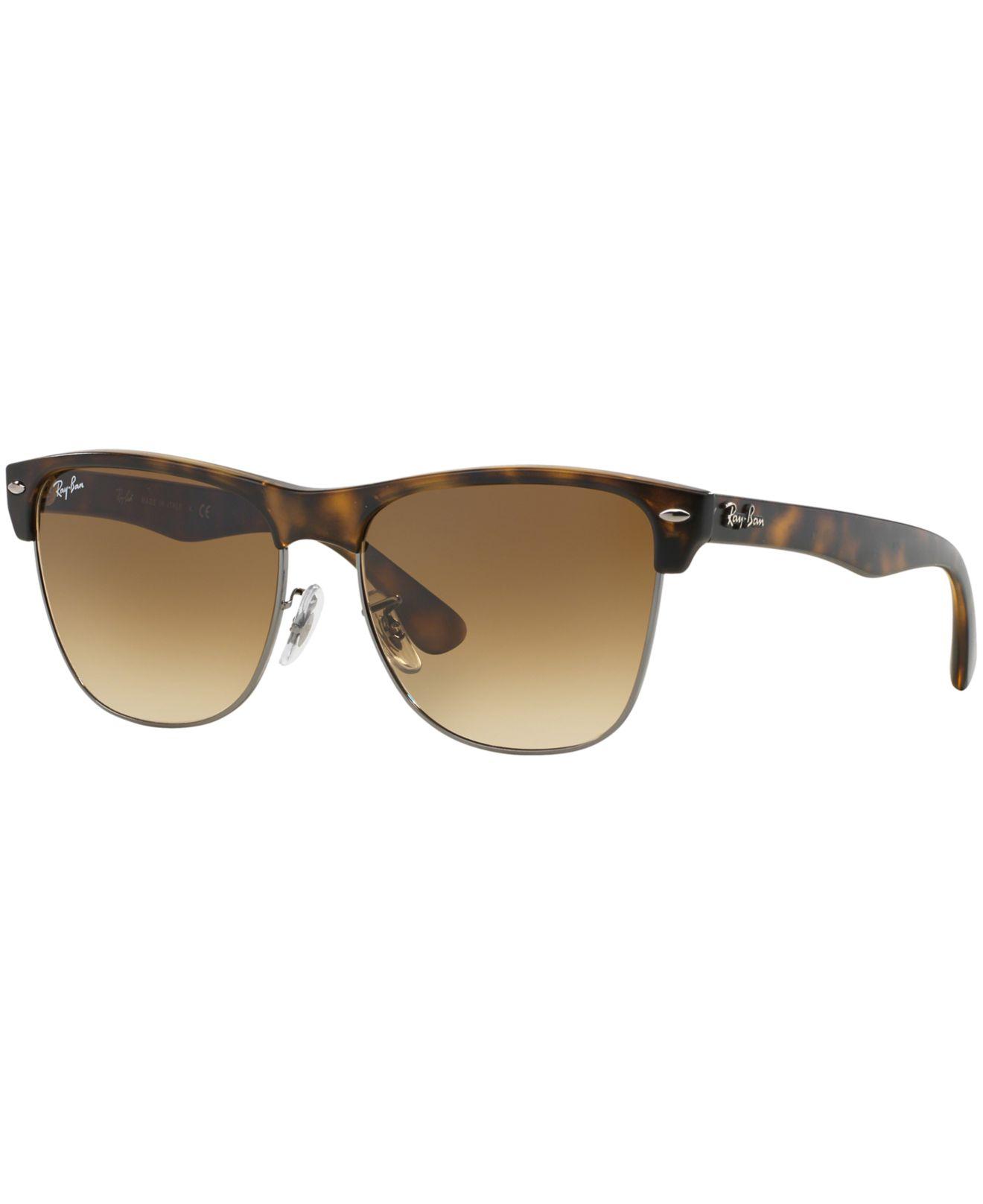 Rayban Sunglasses, Rb4175 57 Clubmaster Oversized in Brown for Men Lyst