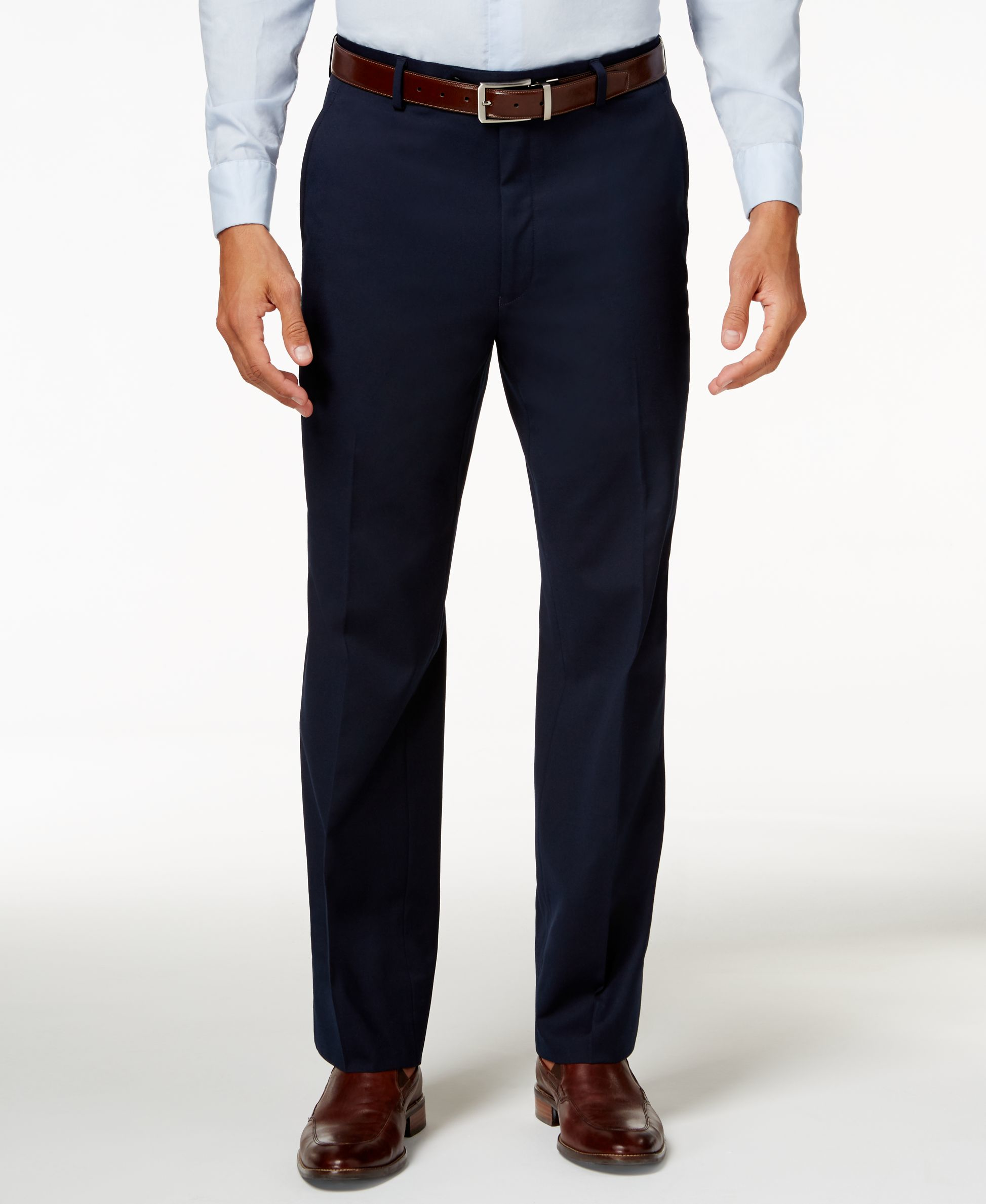 Alfani Men's Traveler Navy Solid Classic-fit Pants, Only At Macy's in ...