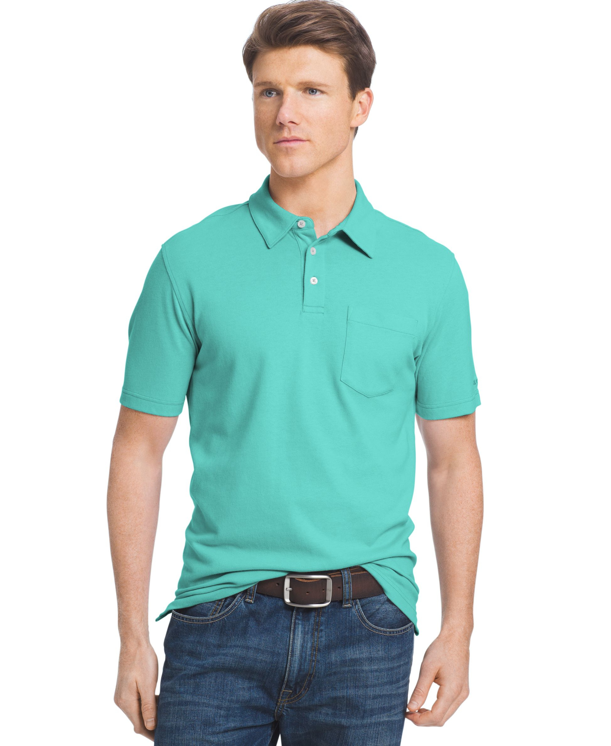 Izod Men's Fairway Polo Shirt in Blue for Men | Lyst