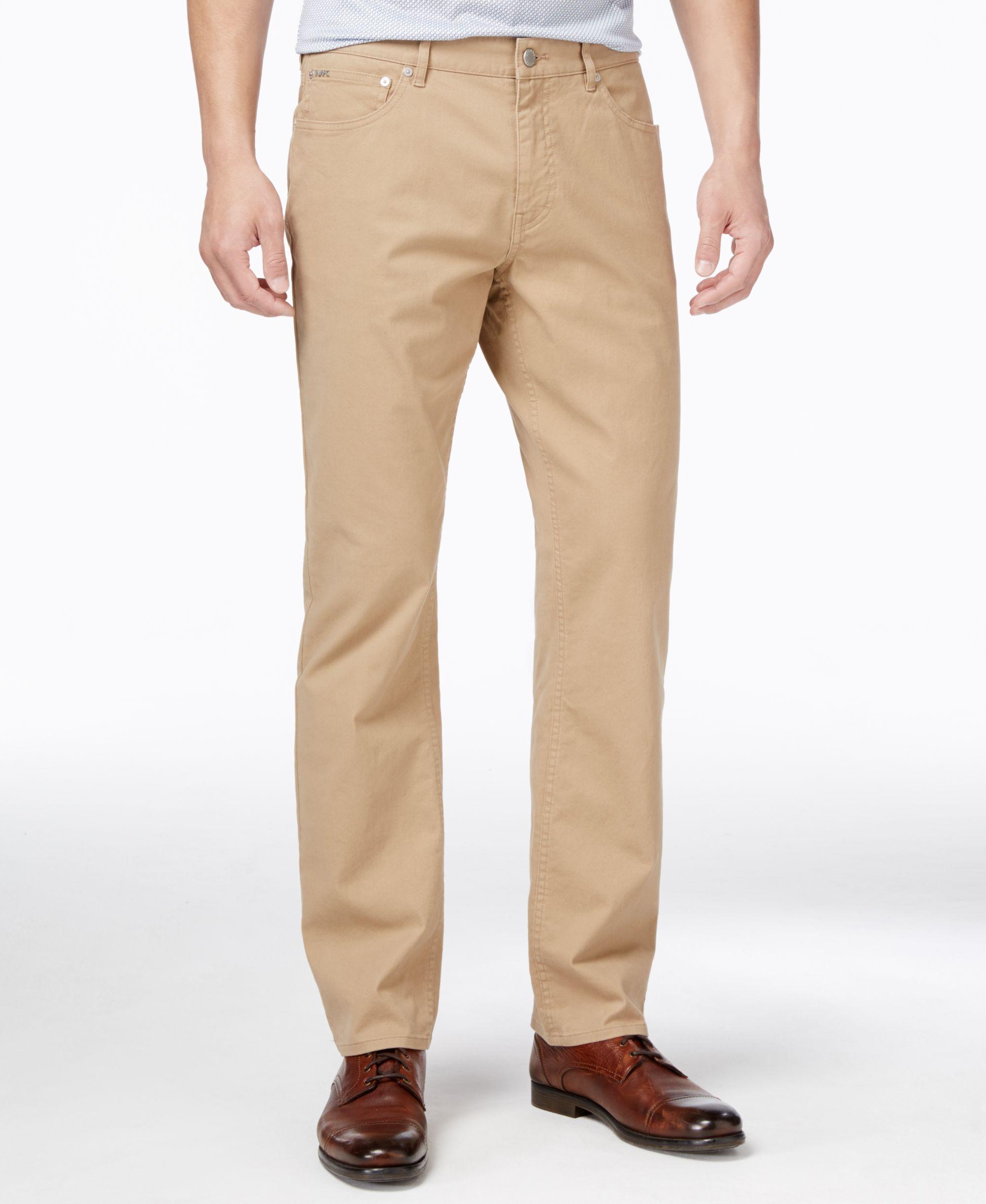 Lyst - Michael Kors Men's Stretch Twill Pants in Natural for Men