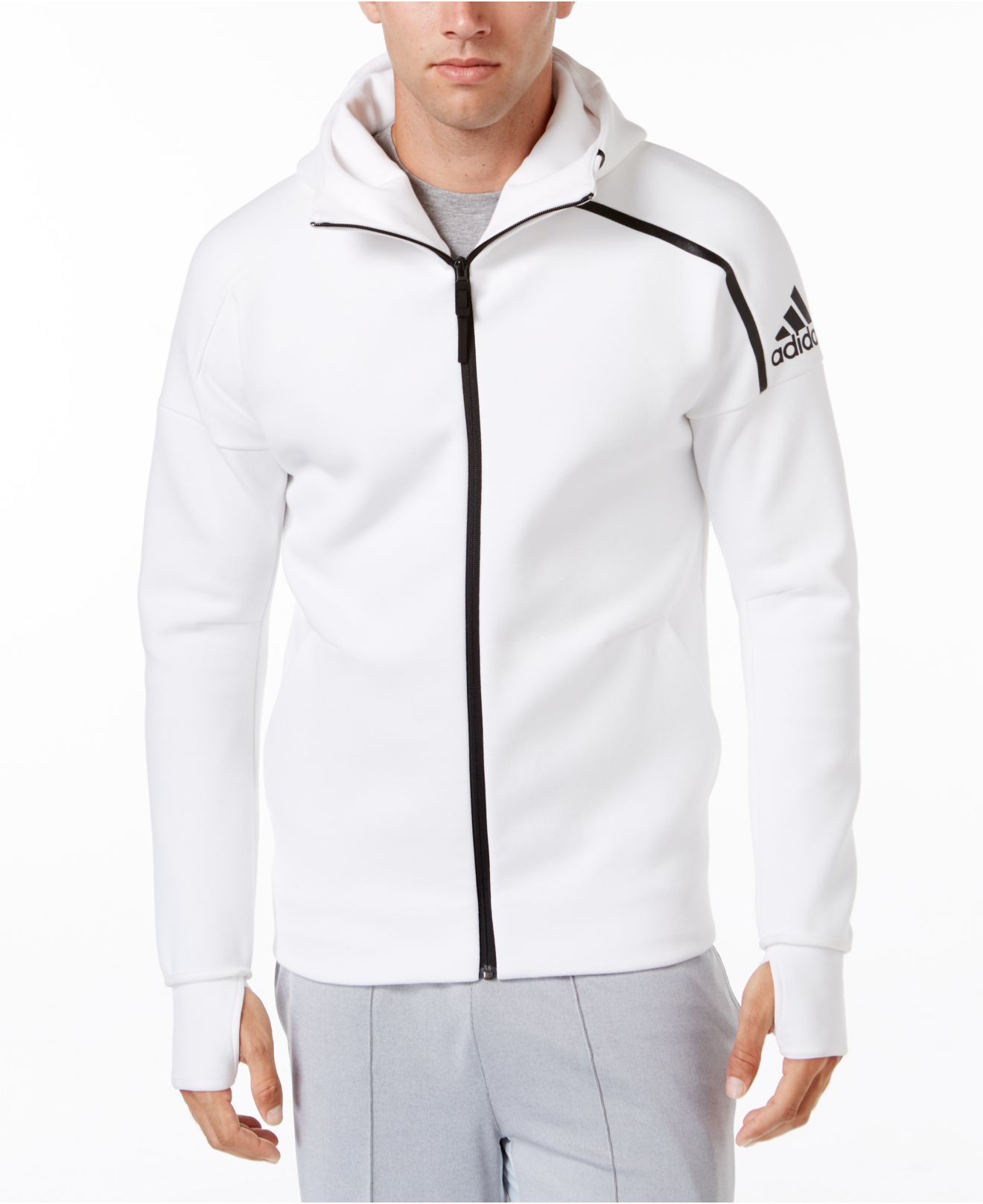 Adidas originals Men's Zne. Hoodie in White for Men | Lyst