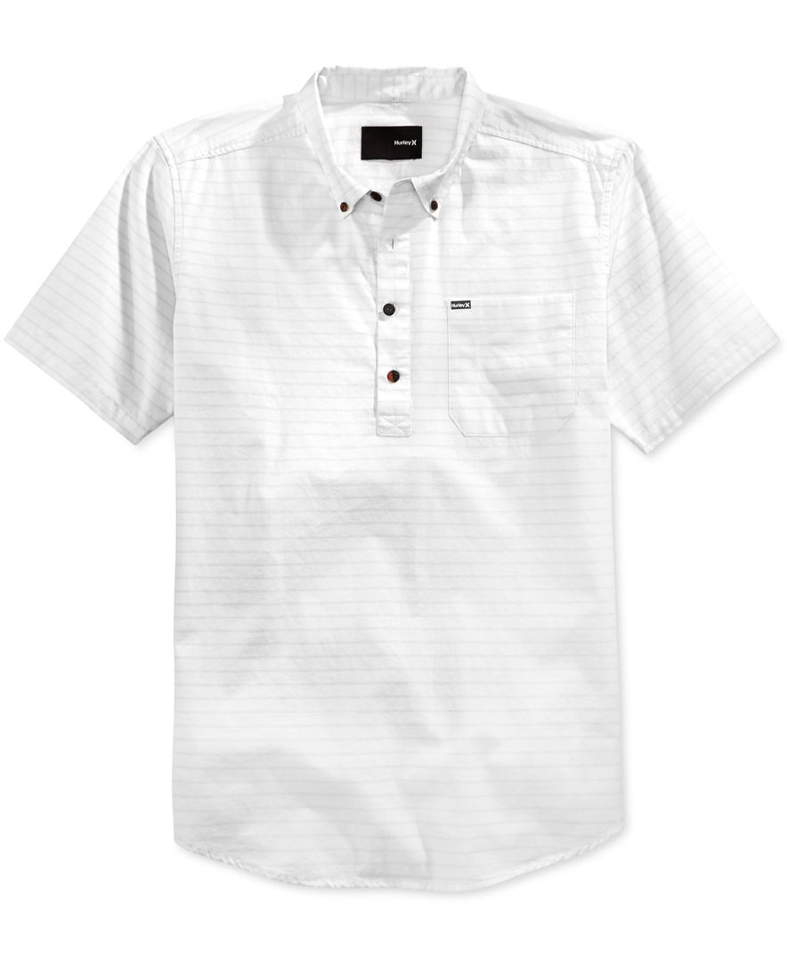 short sleeve half button shirt